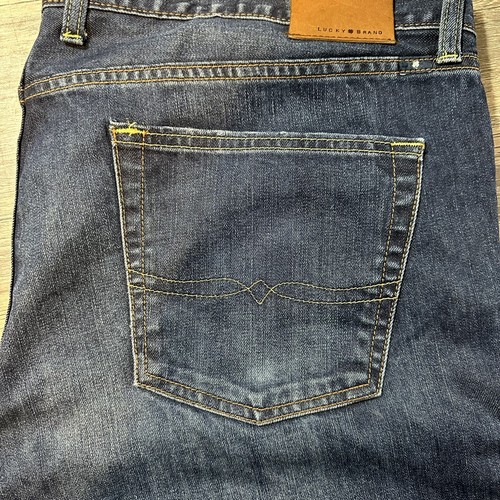 Lucky Brand Jeans 361 Vintage Straight - Men's 40 W x 30 L - Straight Dark Wash - Picture 4 of 14