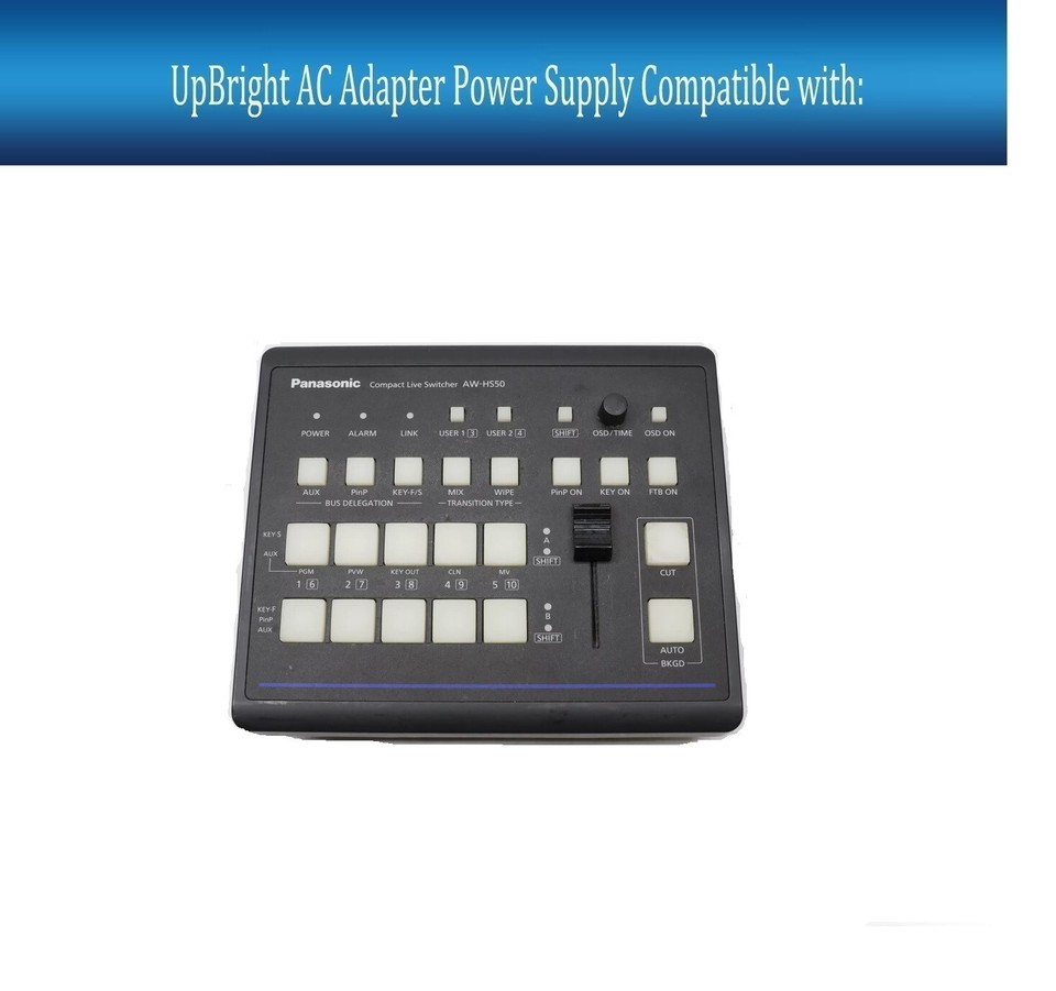 12V 4-Pin XLR Female AC DC Adapter for Panasonic AW-HS50N Compact Live ...