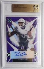 2021 Leaf Valiant Purple Zaven Collins Autograph RC 18/25 BGS 9.5 w 10 Auto