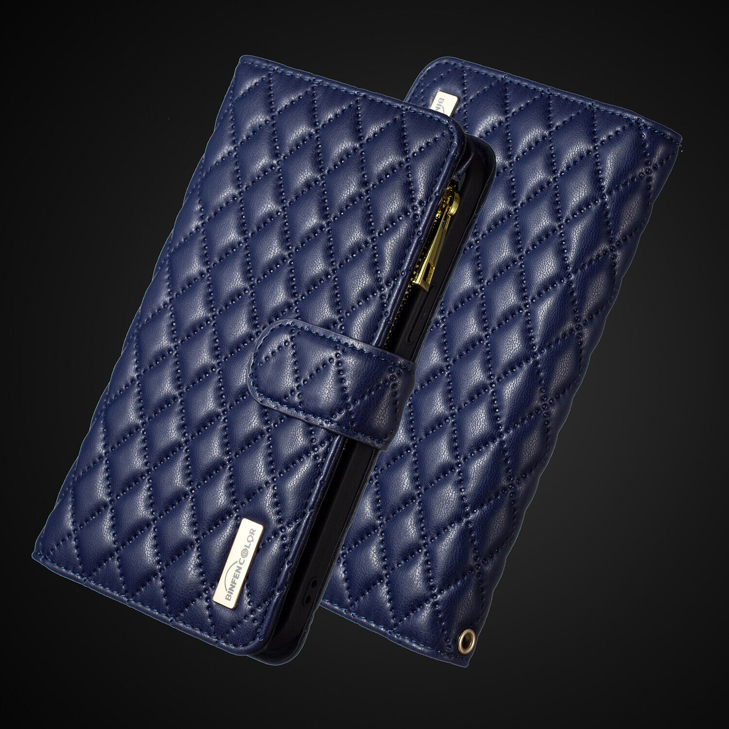 Étui portefeuille en cuir avec fermeture éclair pour cartes, pour Samsung Galaxy A15 A25 A35 A55 A51 A53