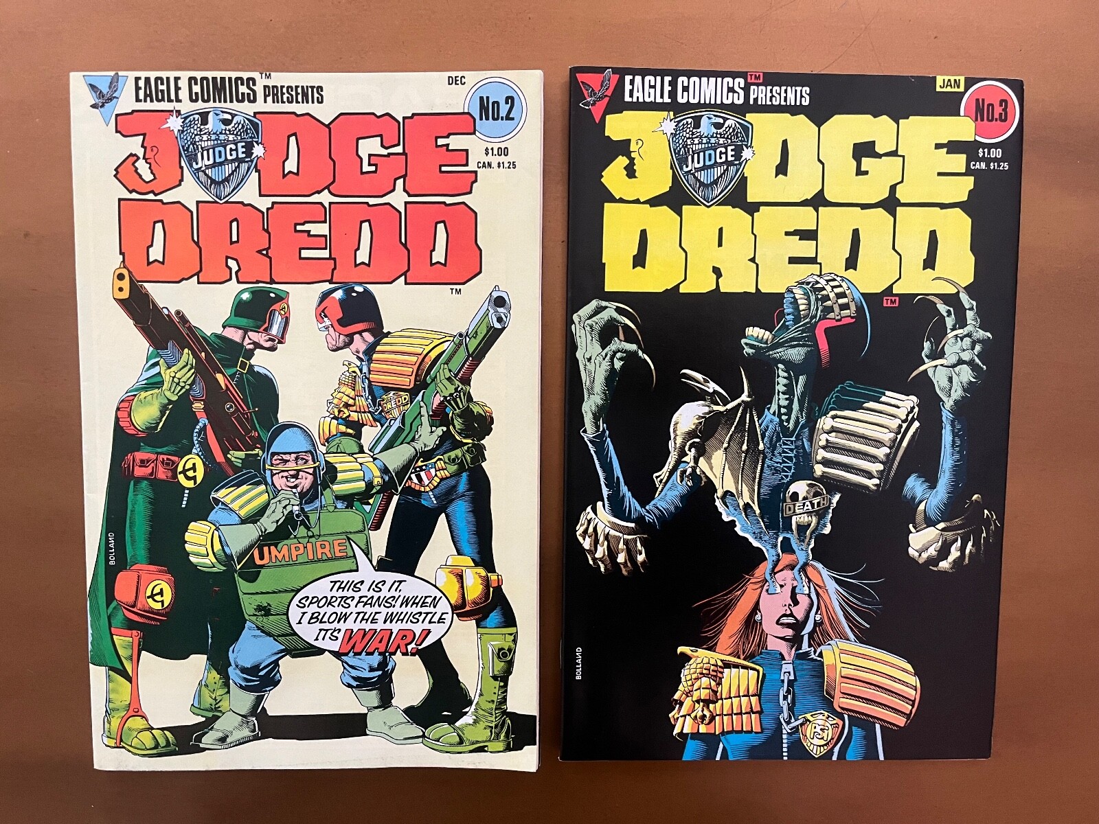 JUDGE DREDD #2 & 3 ~ EAGLE COMICS 1983 ~ NM