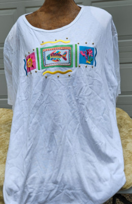 CST Sport NWT White Top W/Patterns 3X
