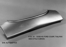 1939 1940 Ford Coupe Tailpan 31. No Slots By Ems Automotive