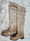 Steve Madden - Lavorazione Artigiana Beige Leather Knee High Boots Women's Sz 6 — photo 3
