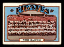 1972 Topps Baseball #1 Pirates Team (World Champion) GD *d2