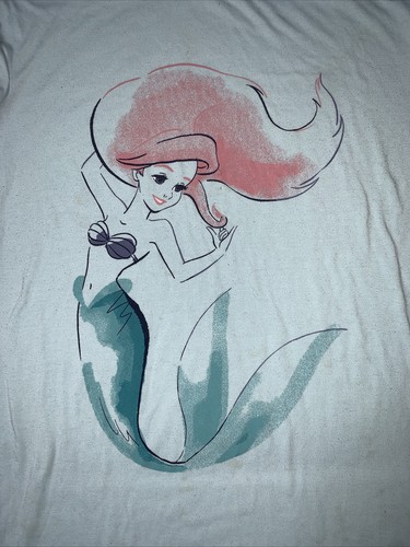 Preowned- Gap Kids x Disney Short Sleeve Ariel Sleep Shirt Girls (Size 12) - Picture 2 of 7