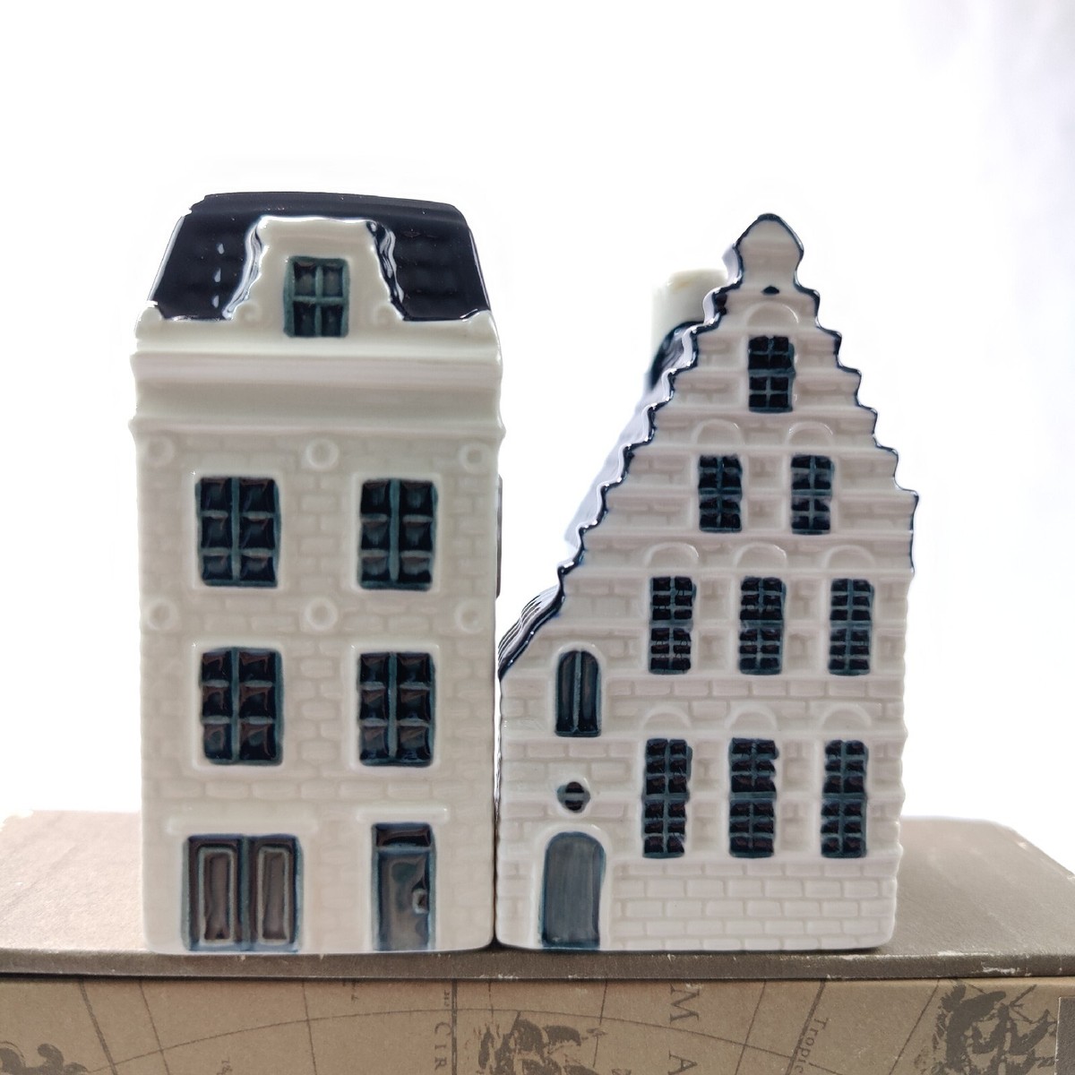 KLM Blue Delft's BOLS Amsterdam 1575 Canal House #43 #44 Empty