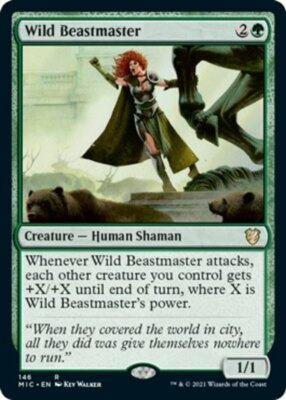 Wild Beastmaster x4 - Commander: Innistrad: Midnight Hunt - NM-Mint, English - C