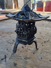 Pagoda vintage in ghisa stile giapponese cinese lanterna tea light giardino