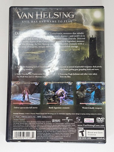 Van Helsing (Sony PlayStation 2, PS2) Complete CIB TESTED Authentic - Picture 2 of 8