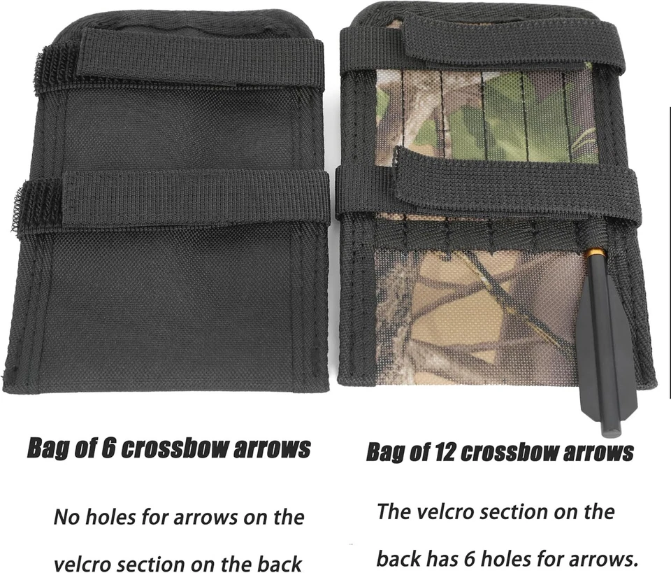 Camo Crossbow Arrow Quiver Bag Bolt Holder Double-Side Shooting Hunting Portable - Image 3 of 4