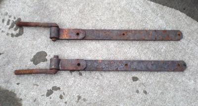 Sale Set Of 2 Heavy 23 5 Antique Cast Iron Barn Door Hinges