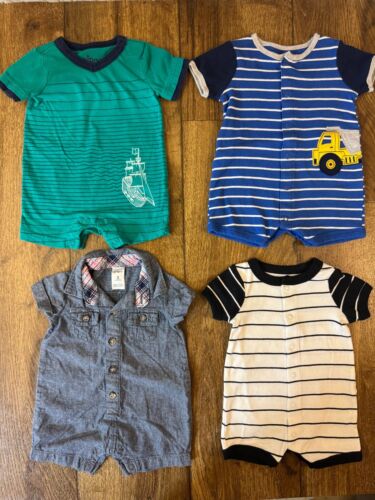 Baby Boy Rompers 3 Months Summer Clothes One PC Lot Outfits Shorts Truck Pirate
