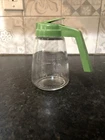 Federal Housewares Glass Dispenser  Green Lid- VTG