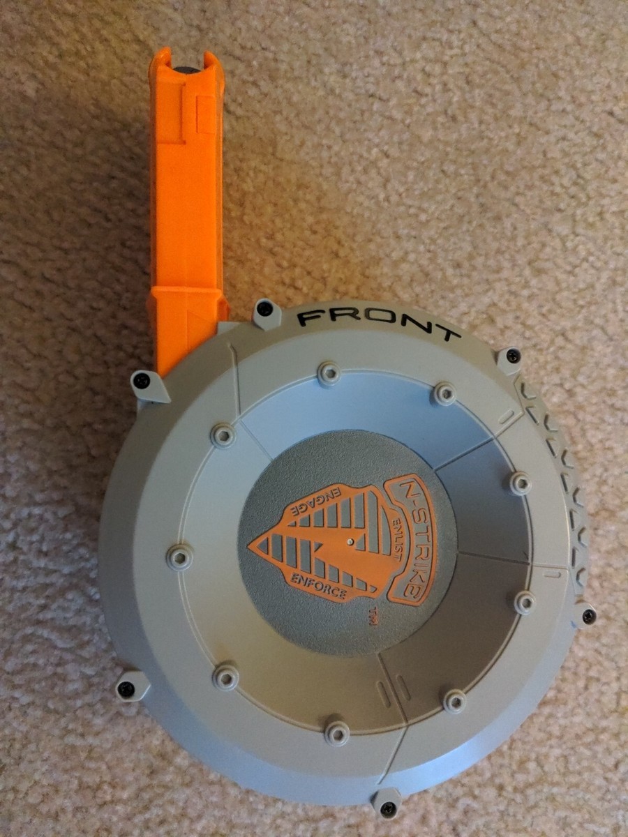 NERF N-Strike LARGE 35 Round Dart Drum Ammo Magazine CS-35 Raider