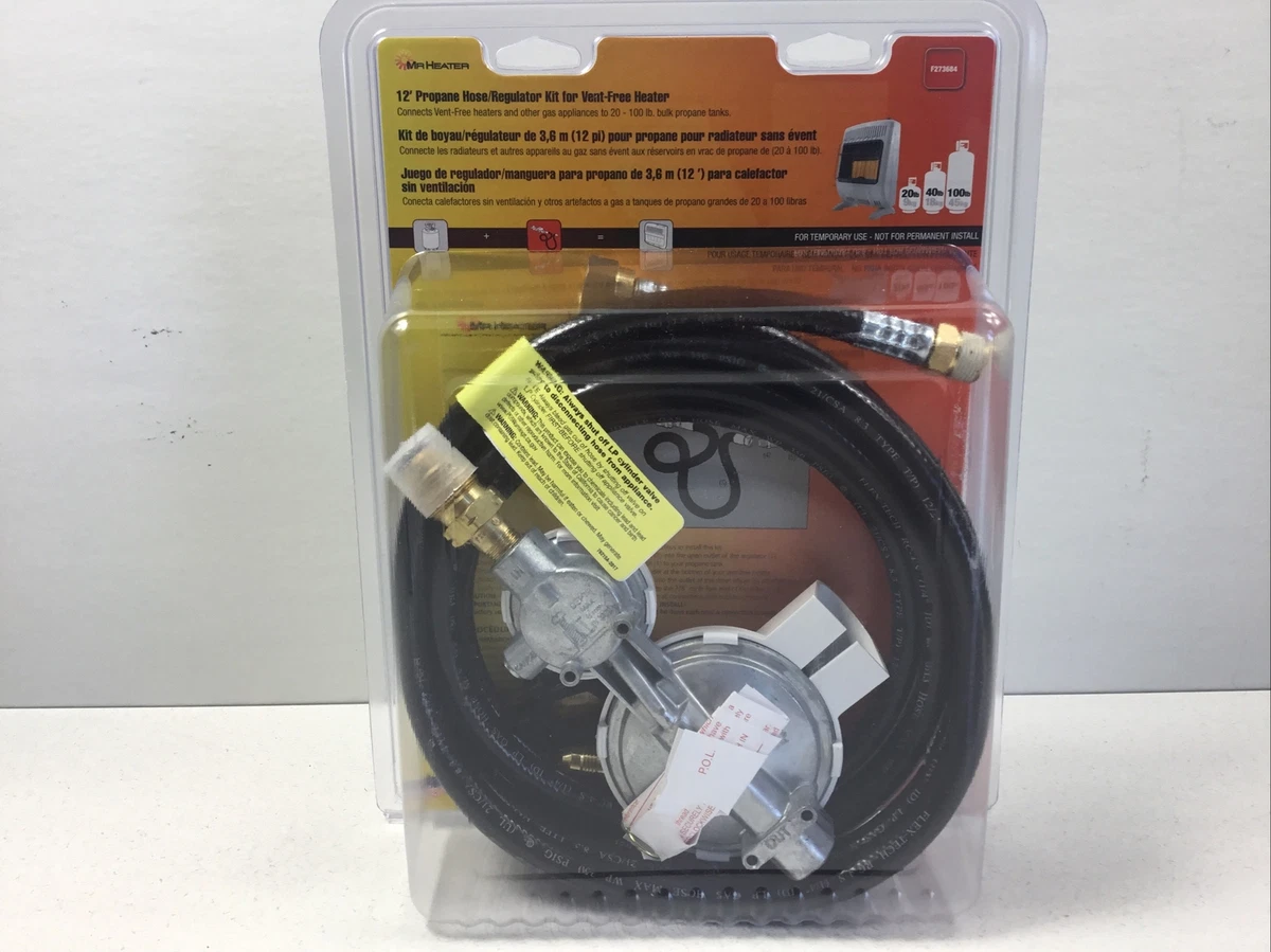 Mr. Heater Corp F273684 12 Ft Hose And Regulator Kit for LP Propane  Appliances 89301002555 | eBay
