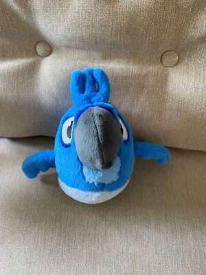 Angry Birds Rio Blu 5'' Plush Stuffed Animal Doll No Sound