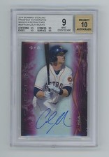 2014 Bowman Sterling Magenta Refractor Colin Moran 62/99 Autograph BGS 9/10 MINT