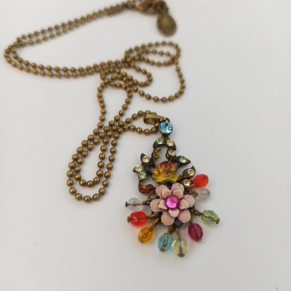 Collar Michal Negrin púrpura romántico renacimiento victoriano araña delicado de colección Foto 2 de 4