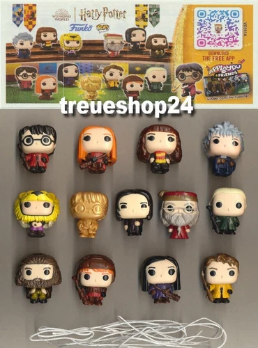 Kompletter Satz Figuren HARRY POTTER Quidditch 2024 mit 13 Bpz aus KINDER JOY