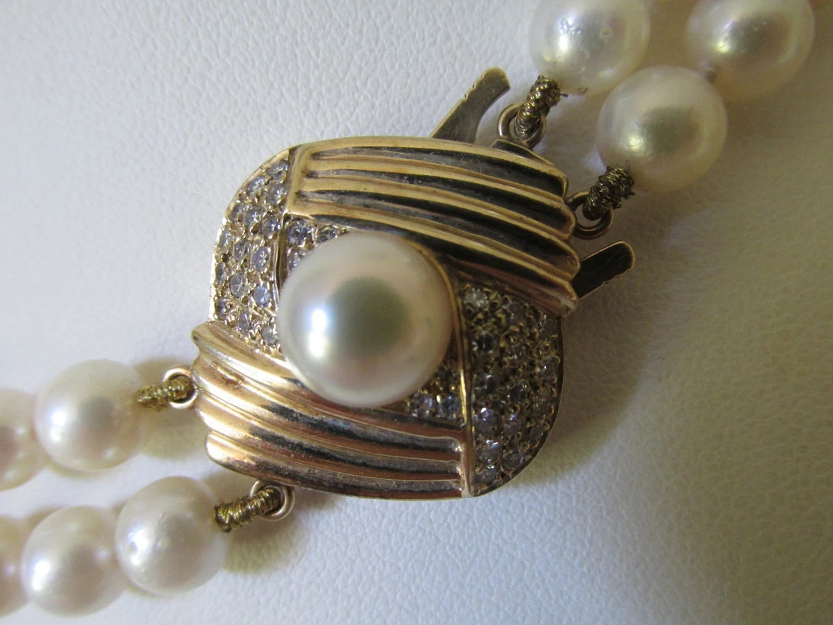 9ct gold pearl necklace sale