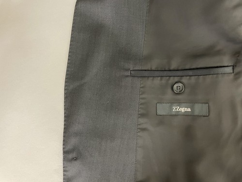 Z ZEGNA CITY jacket sport suit coat 54 44 R, Gray Wool Mohair - Picture 7 of 9