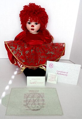 MARIE OSMOND PORCELAIN DOLL ~ KISSY UNDER THE MISTLETOE ~ CHRISTMAS ~ COA  #284 | eBay