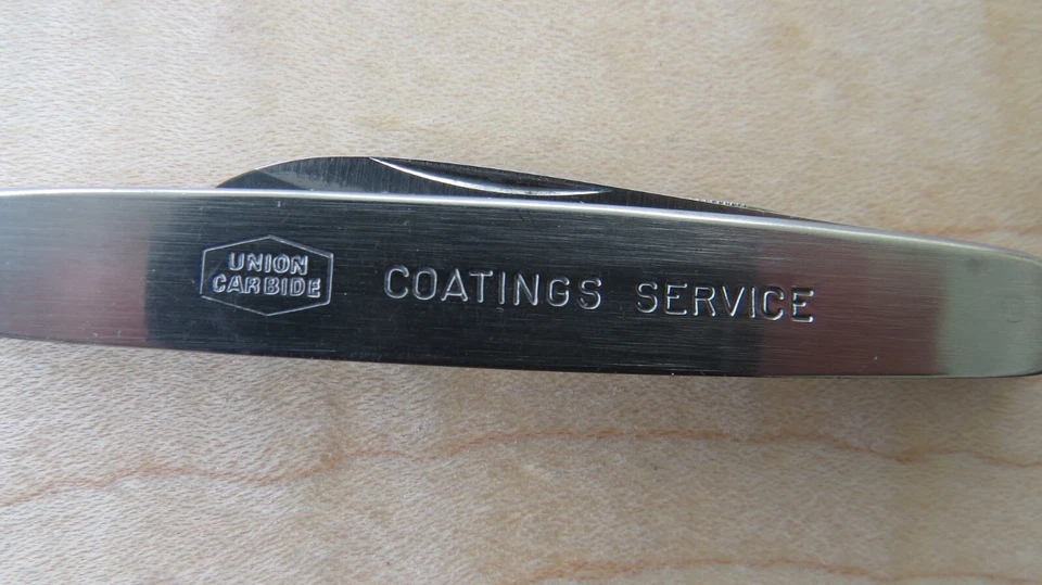 Cuchillo de Colección Schrade Walden N.Y. EE. UU. Publicidad Unión Recubrimientos de Carburo Servir Foto 3 de 4