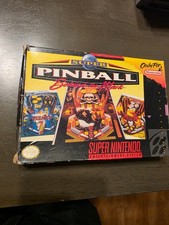 Super Pinball: Behind the Mask Super Nintendo 1994 SNES Original Box/Cart Tested