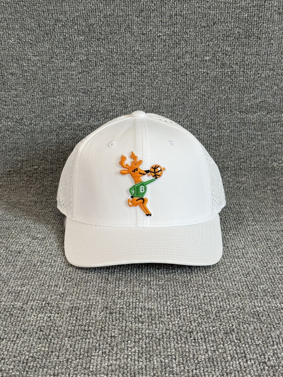 Mitchell & Ness Milwaukee Bucks NBA Throwback Snapback White Hat Cap