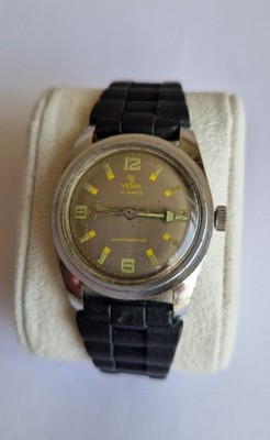 Vintage Yema Handaufzug Herrenuhr   läuft gut   1960er/70er Jahre