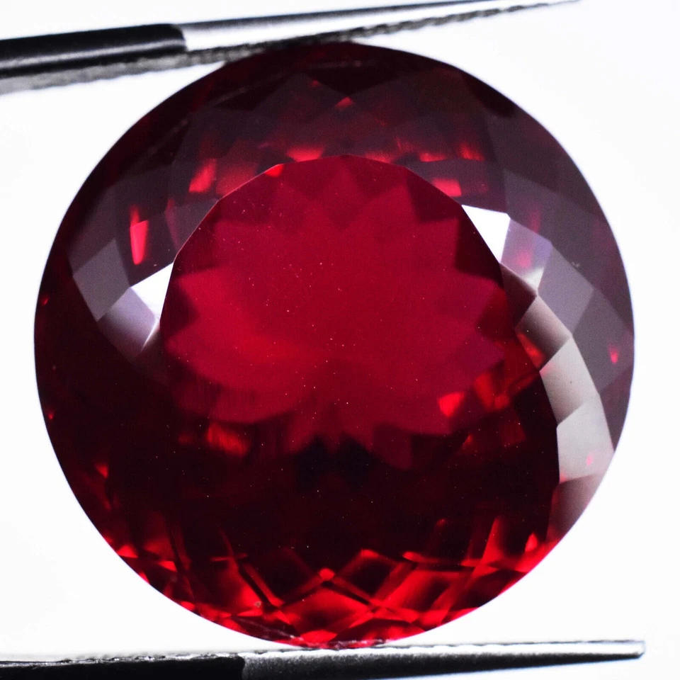 22.50ct Round Natural Blood Red Ruby Mozambique CERTIFIED Loose Gemstone - Image 2 of 4