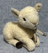 Holy Land Experience 8” Plush Stuffed Lamb With Ribbon Collar Soft Realistic