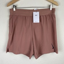 Nike Mens L Training Shorts 6 Dri Fit Rose Pink Lined Gym Performance 2 In 1
