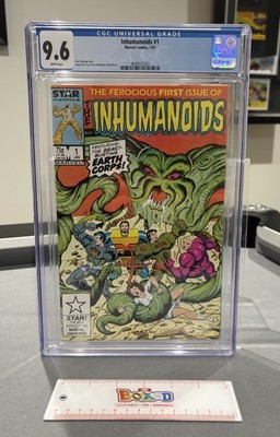 Vintage Inhumanoids #1 Graded Comic CGC 9.6 White Pages Marvel Comics 1987