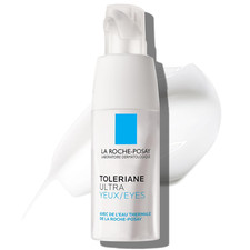 Crema hidratante reparadora calmante para ojos La Roche-Posay Toleriane Dermallergo, hollín