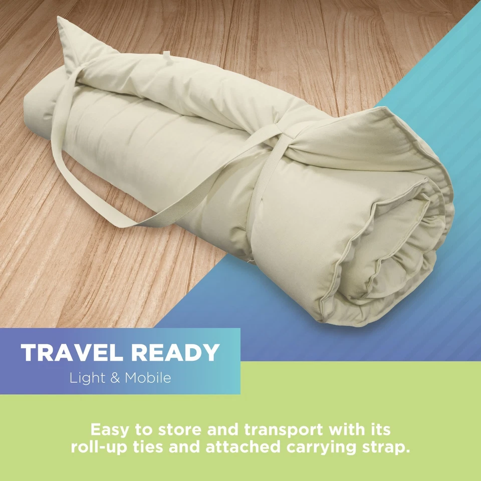 Alfombra de masaje Shiatsu tailandesa, almohadilla de masaje de cuerpo completo de algodón - Hecha en EE. UU. Foto 4 de 4