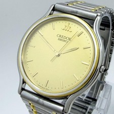 Seiko Credor 18K Gold 8J81-6B00 Dress Quartz Watch, 31.8mm, wrist 15.5cm/6.1in