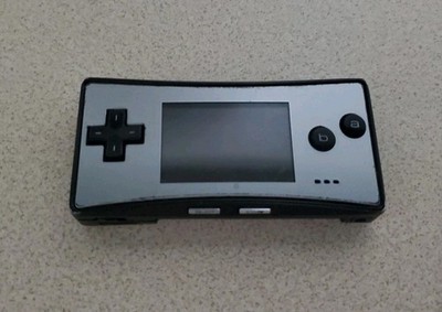Nintendo Game Boy Micro OXY-001 Handheld - Black / Silver - Read