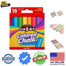 Colored Chalk, 16 Count 10801-48, Assorted