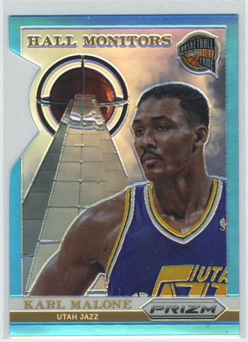 Karl Malone #4 2013 Panini Prizm Hall Monitors card
