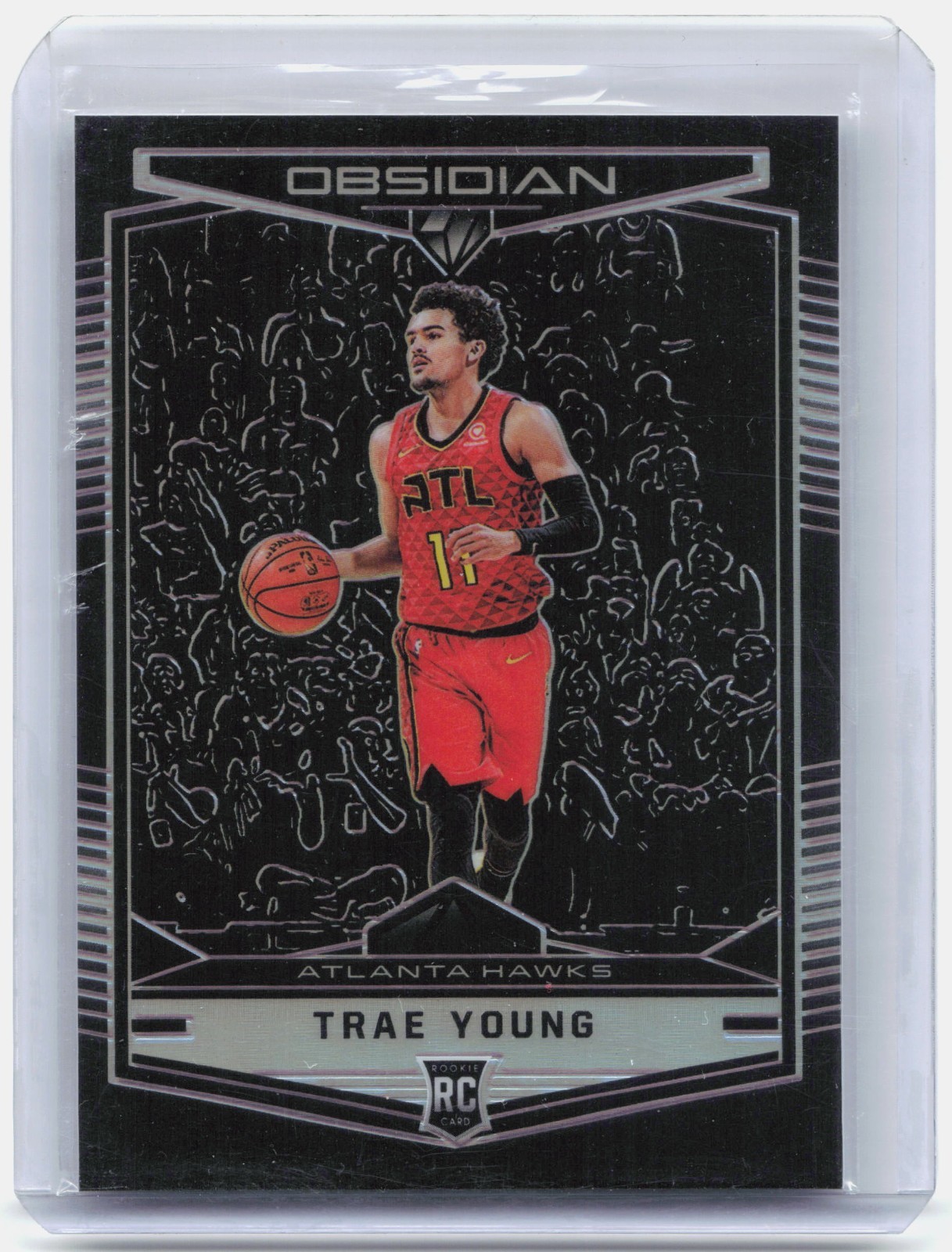 2018 Panini Chronicles Obsidian Preview 575 Trae Young RC Hawks