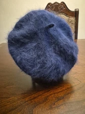 EU D&Y Women's 80% Angora Beret Cap One Size NWOT 
