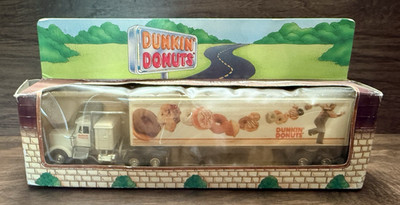 Vintage 1994 Dunkin Donuts Tractor & Trailer Die Cast Truck Limited Edition NEW