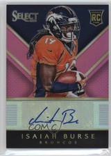 2014 Panini Select Rookie Fuchsia Prizm 190/199 Isaiah Burse #RA-IB Auto 9qc