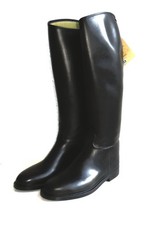 Nuovo! Stivali equitazione Aigle Start 42 L ~ neri alti sottili ~ super pelle ~ lattice
