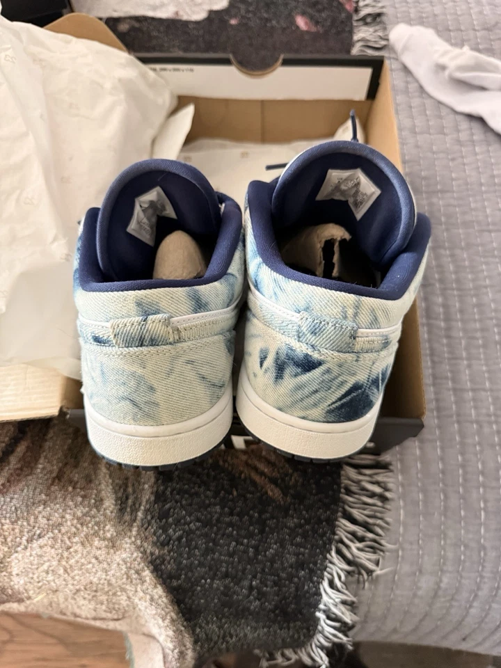 Size 8 - Air Jordan 1 SE Low Washed Denim - Image 4 of 4
