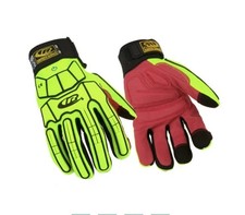 RINGERS GLOVES IMPACT RESISTANT SAFETY HI-VIS GENUINE ANSELL WORK SIZE 12 / 2XL