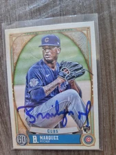 Brailyn Marquez Signed 2021 Topps Gypsy Queen Baseball Card Chicago Cubs #116