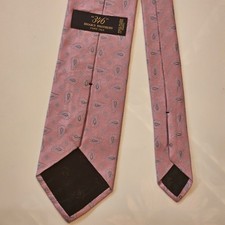 Brooks Brothers 346 Paisley Tie Pink 100% Silk 3 1/4x60 Made In USA